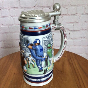 Vintage 1984 Avon Baseball Through the Years Collectible Ceramic Stein
